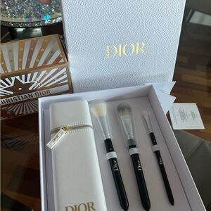 New Limited Edition Dior Makeup Brush Set with Case